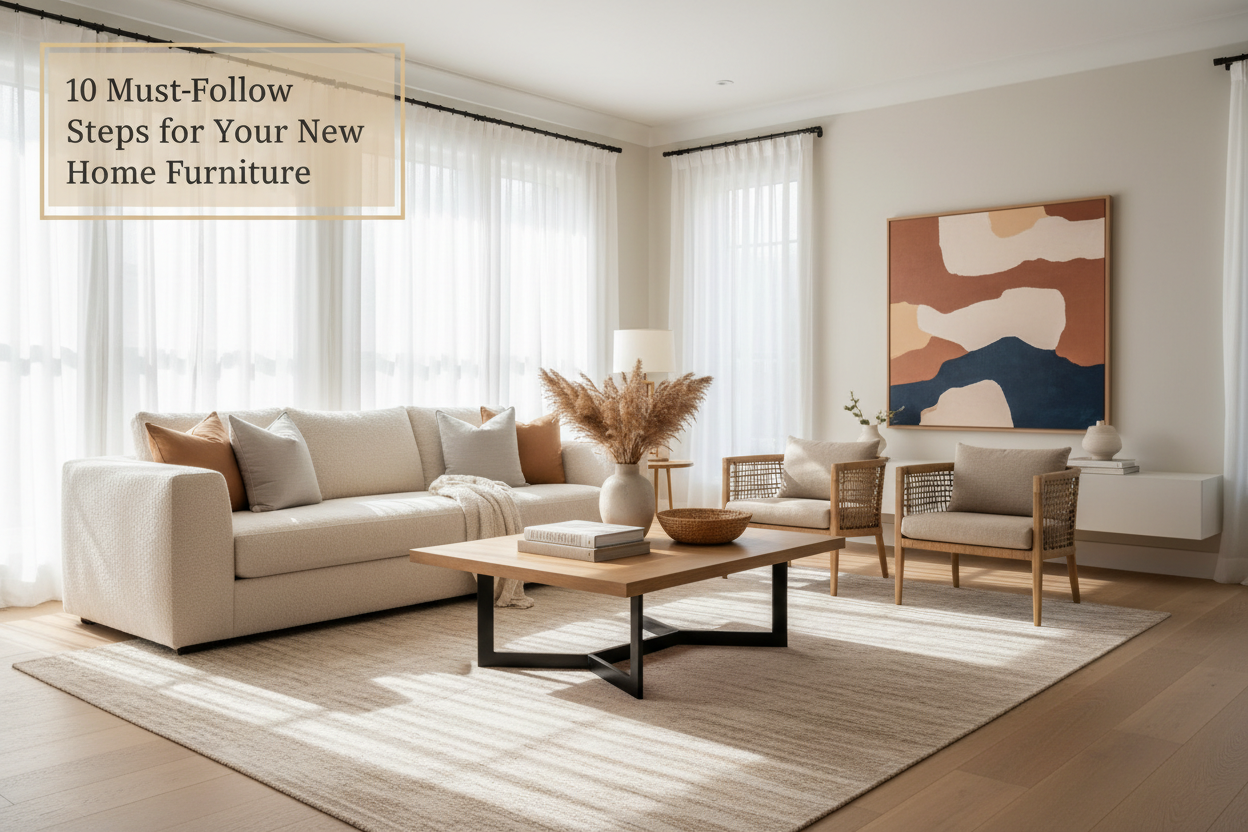 10 Must-Follow Steps for Your New Home Furniture – ORCA INTERIOR