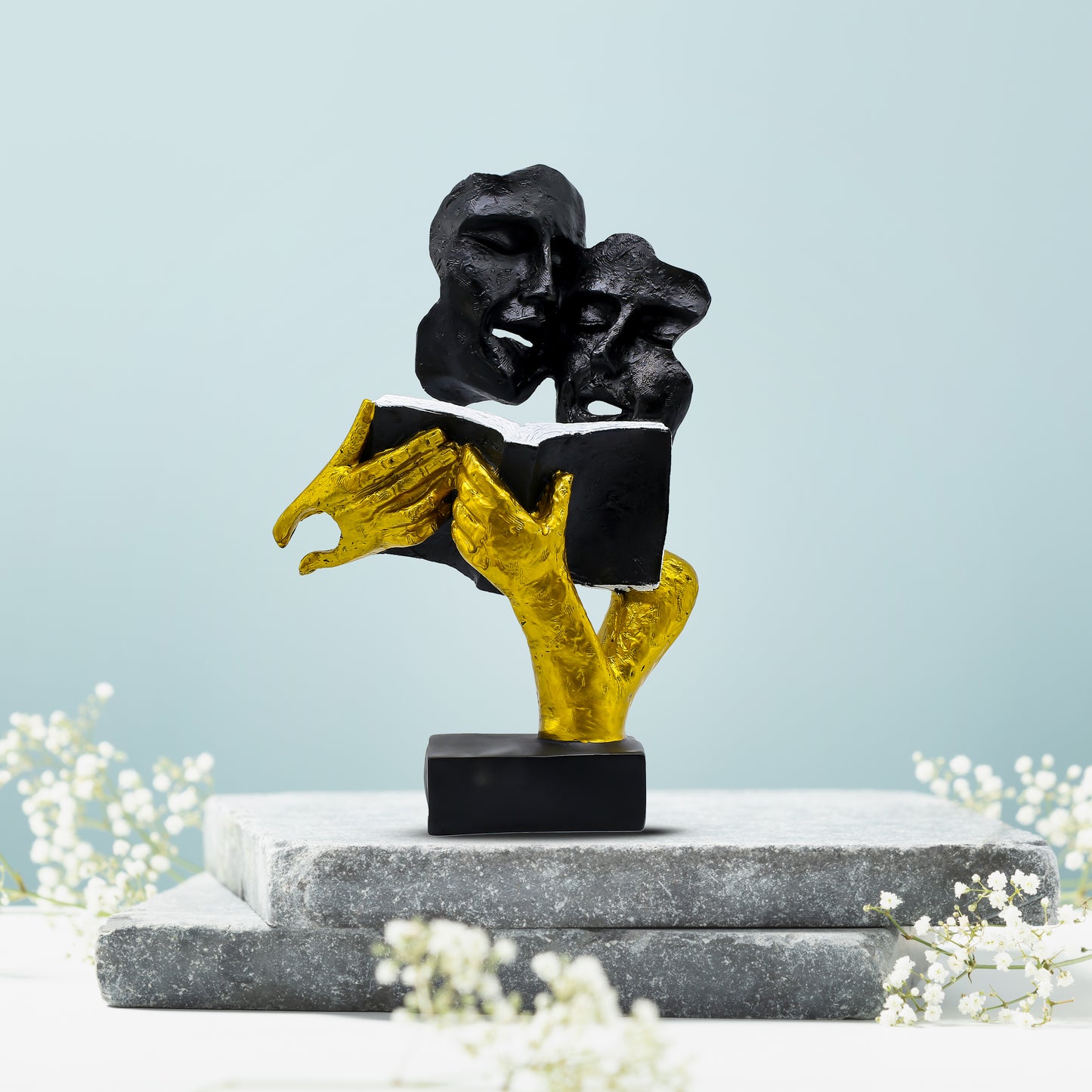 Luxury Romantic Couple Polyresin Showpiece – Premium Love Figurine Statue for Home Decor & Anniversary Gift
