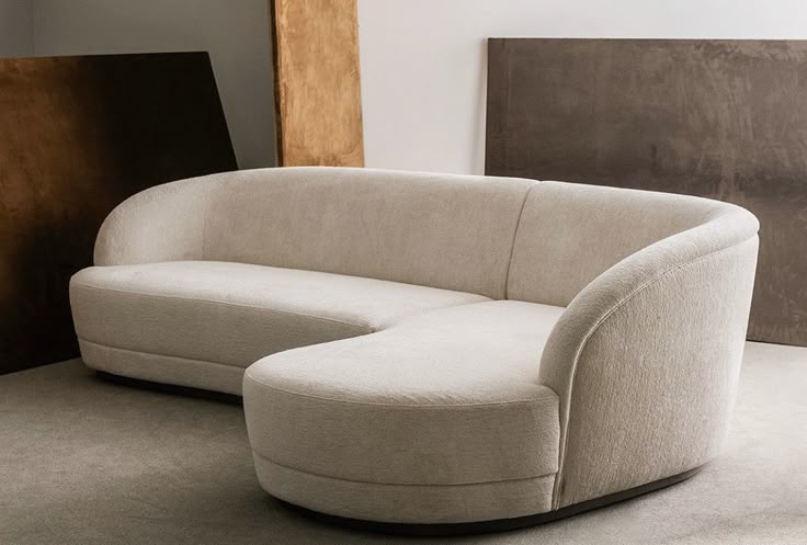 Waffle curve sofa