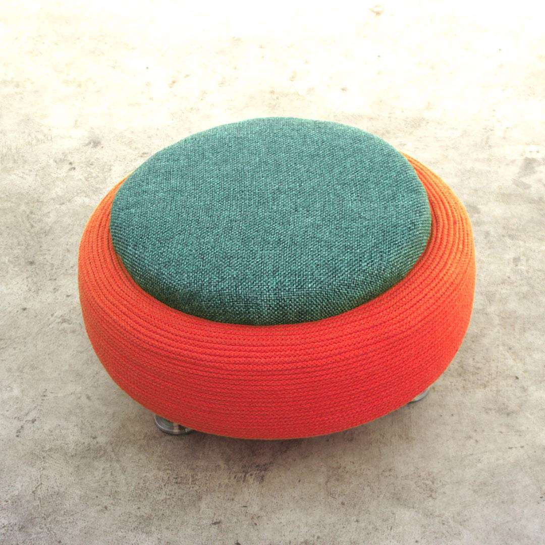 TYRE OTTOMAN 2 STOOL