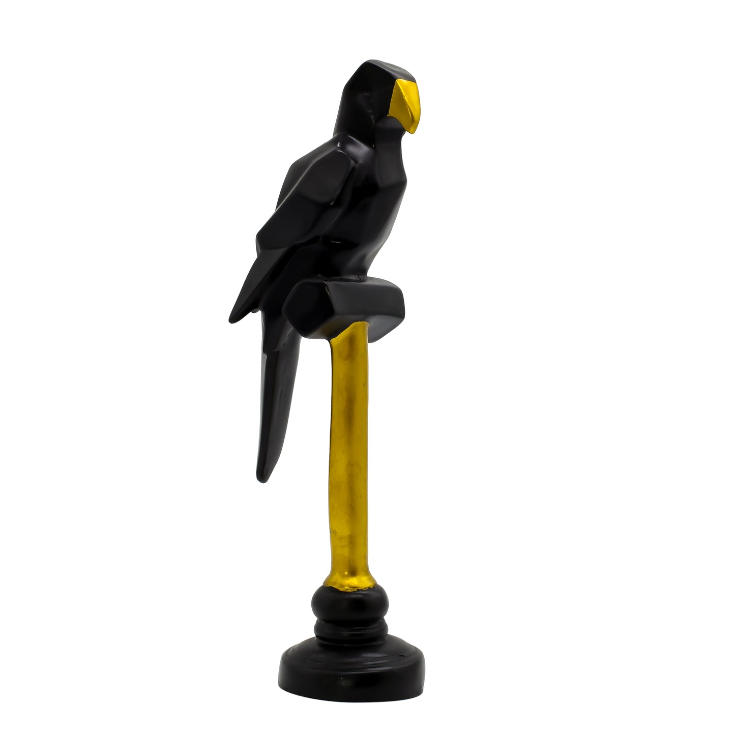 Rustic Love Birds on Tree Figurine, Wood Style Bird Decor, Farmhouse Home Decoration, Hand Painted Shelf Sitter, Housewarming Gift