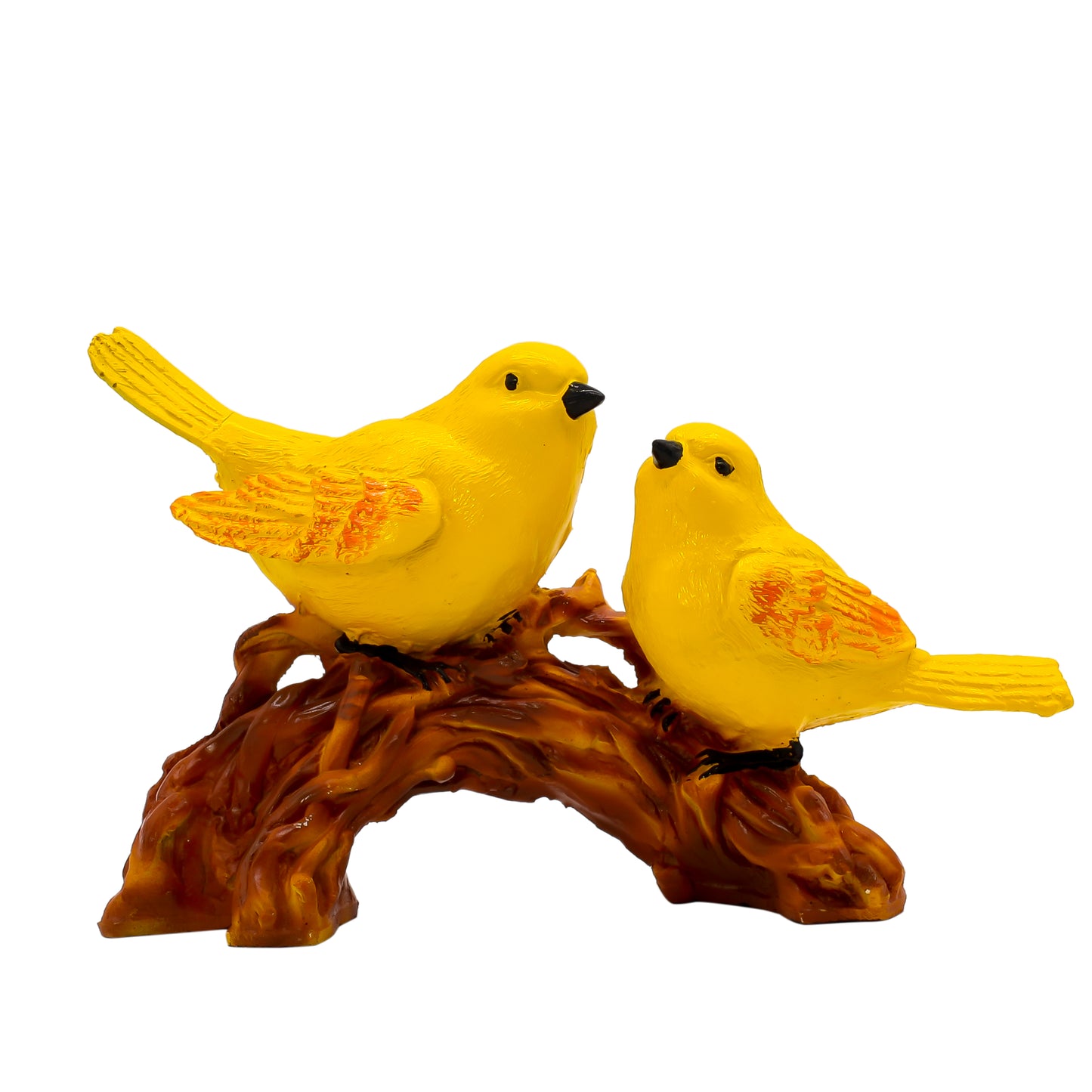 Gold Love Birds Figurine on Tree Branch, Luxury Bird Statue for Home Decor, Romantic Gift for Valentine, Anniversary & Wedding