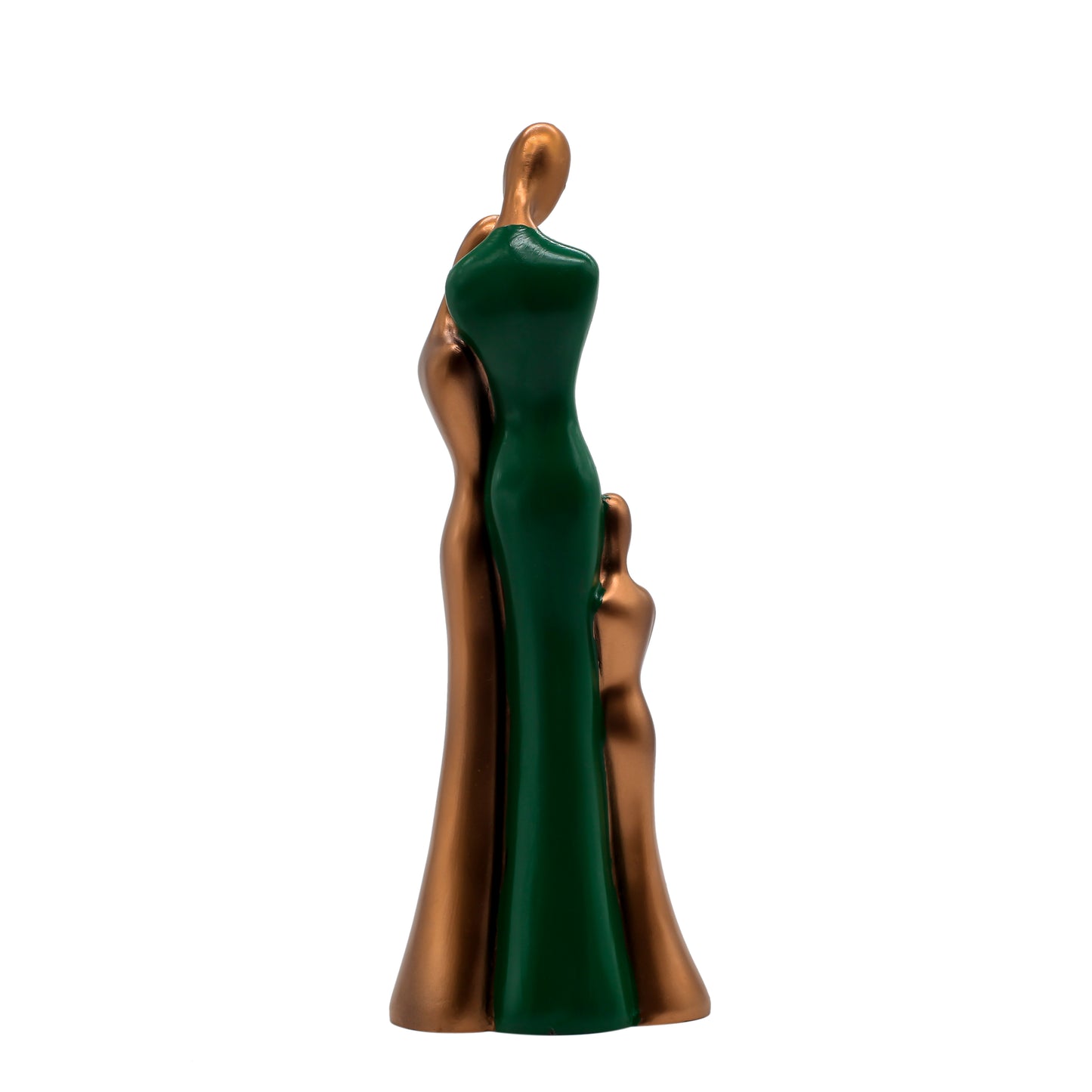 Modern Resin Mother and Kitten Figurine ,Abstract Low-Poly Feline Sculpture for Home Decor, Gifting, and Office Desk