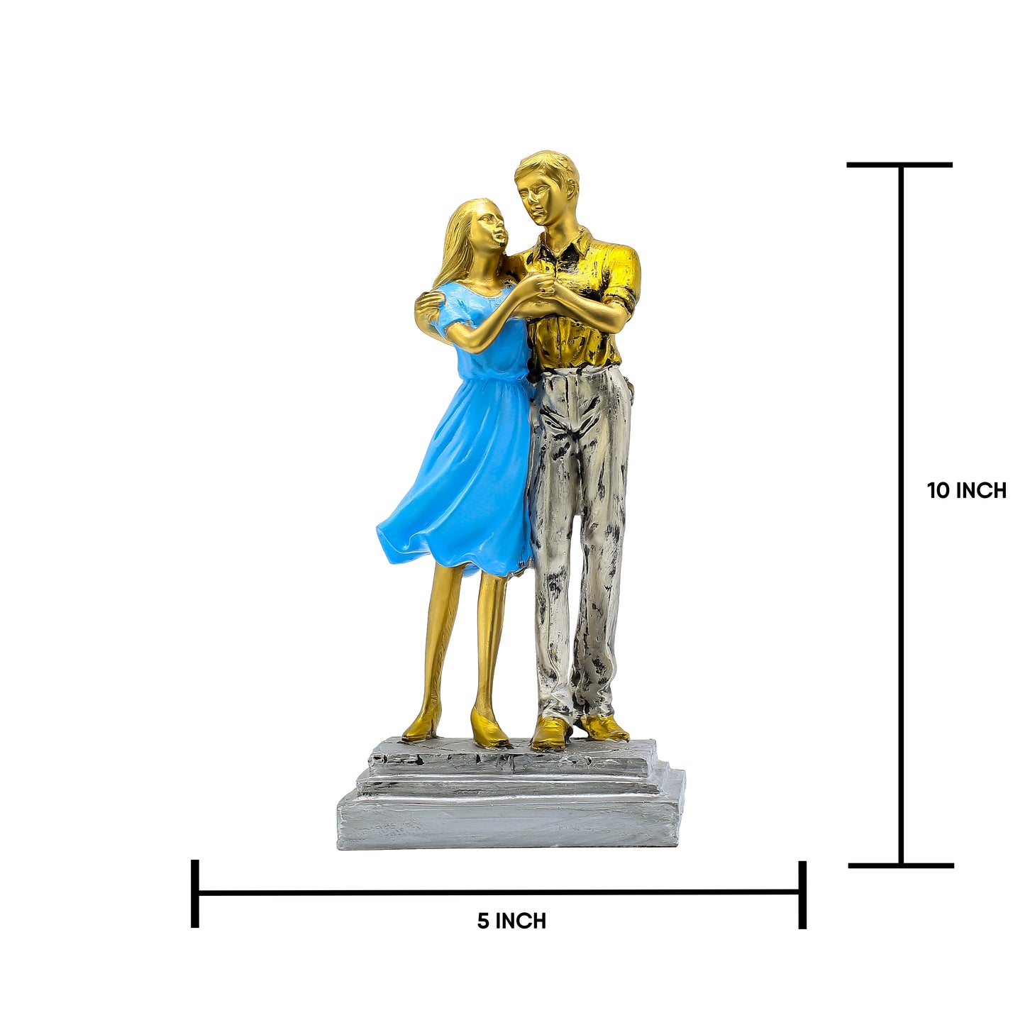 Handcrafted Resin Love Statue for Home Decor, Anniversary, Wedding Gift for Couples | Living Room & Bedroom Decor