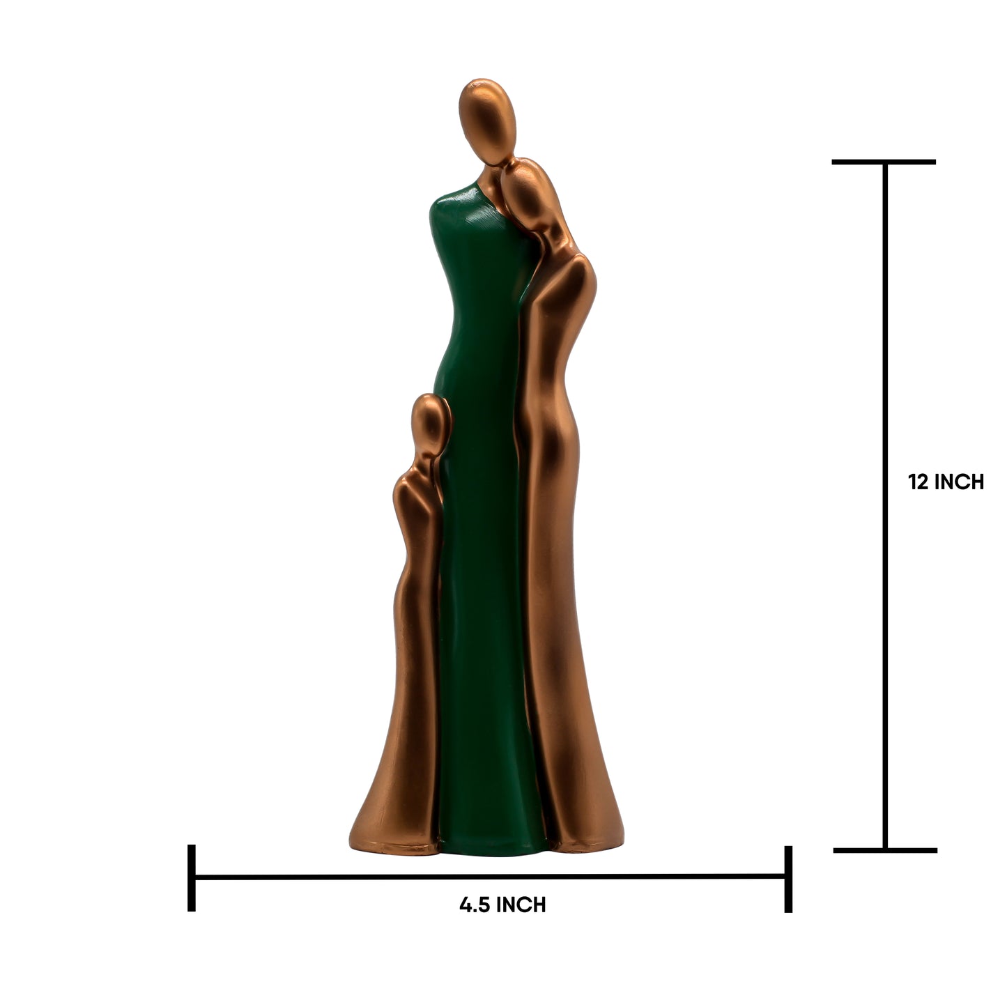 Modern Resin Mother and Kitten Figurine ,Abstract Low-Poly Feline Sculpture for Home Decor, Gifting, and Office Desk