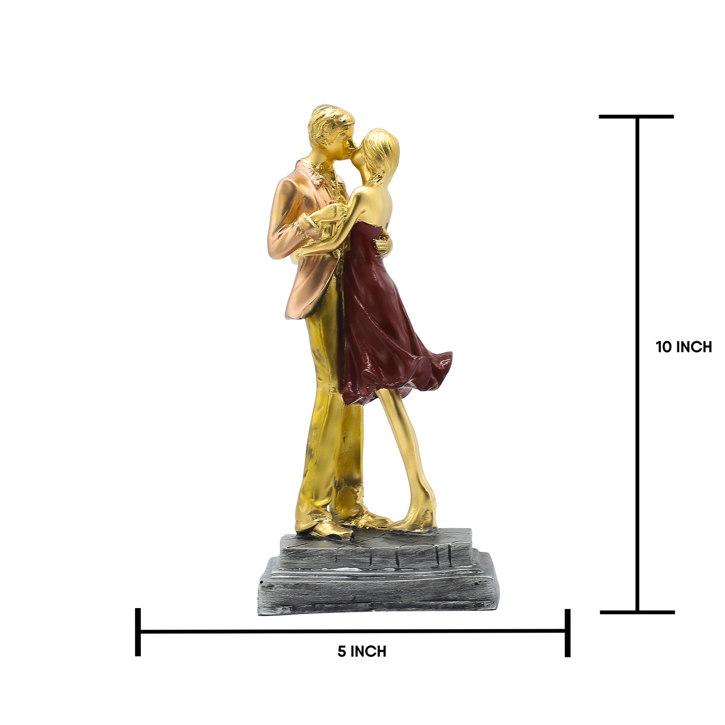 Handcrafted Resin Love Statue for Home Decor, Anniversary, Wedding Gift for Couples | Living Room & Bedroom Decor