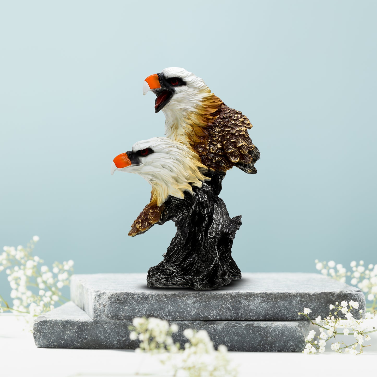 Love Birds Tree Branch Showpiece, Resin Bird Figurine, Romantic Home Decor, Anniversary Gift, Living Room Shelf Decoration