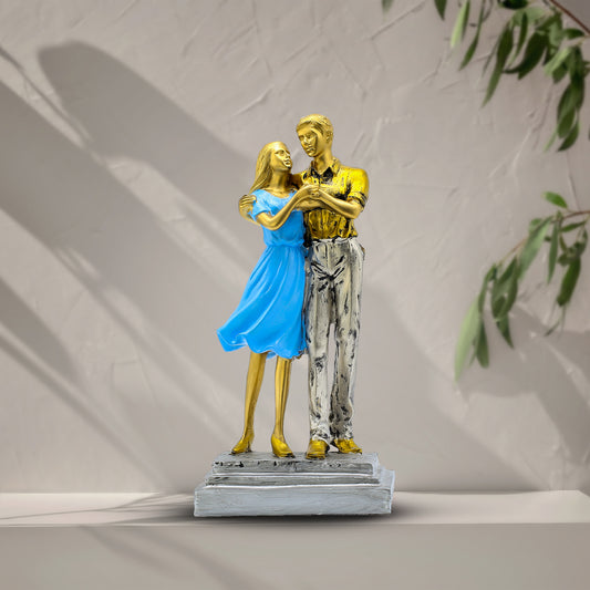 Handcrafted Resin Love Statue for Home Decor, Anniversary, Wedding Gift for Couples | Living Room & Bedroom Decor