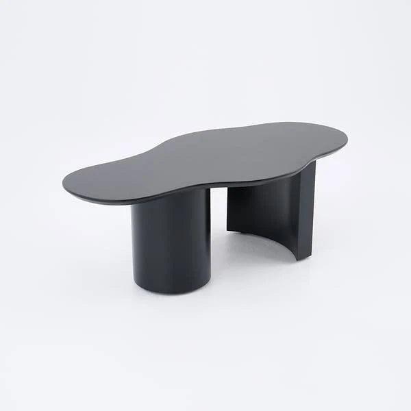 black wooden center table