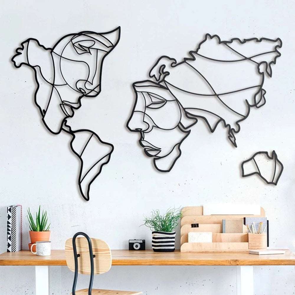 WORLD MAP FOR WALL