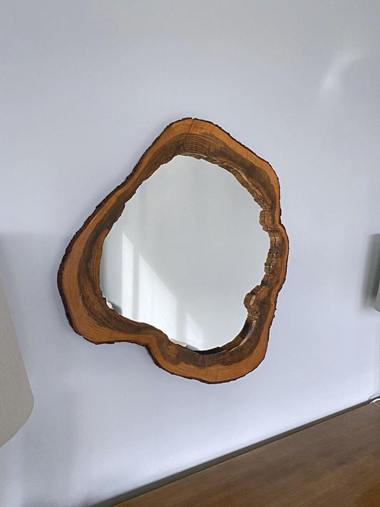 WILDLIFE WOODEN LOG MIRROR - ORCA GROUP